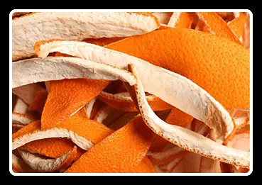 Orange peel ingredient used to represent Citrus Sinensis extract